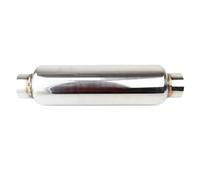 Car Exhaust Tail Car Exhaust Resonator 2.5 Inch 3inch 63mm 51mm 76mm Inlet Outlet Muffler Pipe Spiral Deep Sound Stainless Steel Weld-on Exhaust Pipe(51mm)