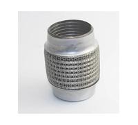 Car Exhaust Tail End Pipe Car Exhaust Pipe Tailpipe Tip Automotive Bellows Hose Connected To Muffler Shock Absorption Braided Hook Mesh Expansion(51mmx160mm)