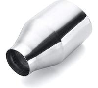 Car Exhaust Tail End Pipe Car Tailpipe Universal 58mm-101mm Car Exhaust Muffler Pipe Dual Wall Exhaust Tip Tail Pipe Outlet Nozzle Stainless Steel