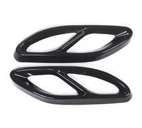 Car Exhaust Tail End Pipe For A B C E GLA GLC GLE GLS CLS Car Rear Exhaust Muffler Pipe Cover Trim Tail Throat Frame(Black)