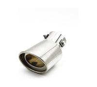 Car Exhaust Tail End Pipe For Mazda 2 3 6 Car Accessories Exhaust Muffler Pipe End Tip(Silver,Bend)