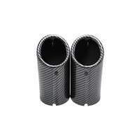 Car Exhaust Tail For A3 A1 For A4 B8 For Q5 75mm Carbon Car Rear Exhaust Tail Pipe Muffler Throat 3 Colors(2pcs Carbon fiber)