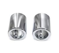 Car Exhaust Tail For BMW For X1 F49 F48 2019+ 2pcs/lot Exhaust Tip Trim Cover For Replacement Tailpipe Nozzle Muffler Tuning(Silver)
