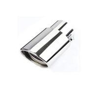 Car Exhaust Tail For Crv 2017 2018 2019 2020 3 Inch To 4 Exhaust Tip 76mm Inlet Tips Tailpipe Exhaust Pipe(Straight sliver)