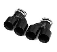 Car Exhaust Tail For M340i G20 G21 G22 G23 M440i G42 M240i Muffler Tailpipe System Car Exhaust Pipe Carbon Fiber Four Tip(Black C)