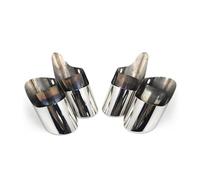 Car Exhaust Tail For Macan S 2.9T 3.0T I 2014-2024 4 Pcs/lot Exhaust Tip Tailpipe Pipe Repalcement Nozzle Muffler Tuning Exhausts Tailpipe(19-24 Silver)