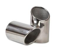 Car Exhaust Tail For Q7 3.0 For TDI For TFSI 2006-2013 2X STAINLESS STEEL FINISHER END EXHAUST TAIL REAR MUFFLER TIP PIPE TAILPIPE