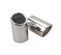Car Exhaust Tail For Volvo For XC60 For S60 For V60 2011 2012 2013 Chrome 2pcs Stainless Steel Exhaust Muffler Tips Cover Car Tail Pipe