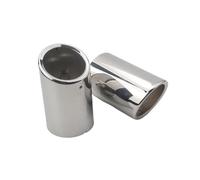 Car Exhaust Tail For Volvo For XC60 For S60 For V60 2011-2013 Chrome 2pcs Stainless Steel Exhaust Muffler Tips Cover Car Tail Pipe