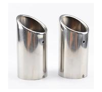 Car Exhaust Tail For VW For Tiguan 2 2016> 2pc Exhaust Muffler Tips Rear Tail Pipe Tip Tailpipe End Trim Stainless Steel Cover Decor