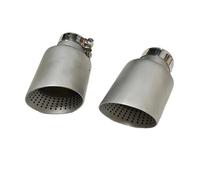 Car Exhaust Tail Pipe 1 Pcs Matte Stainless Steel Car Exhaust Tip System Pipe Universal For VW For GTI Nozzle 60MM 63mm Muffler(54mm-114mm)