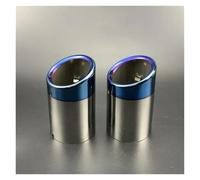 Car Exhaust Tail Pipe 2pcs Car Styling Exhaust Pipe Covers Stainless Steel Case(2)