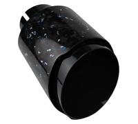 Car Exhaust Tail Pipe Car End Pipes 1 Pcs Universal Forged Carbon Fibre Stainless Steel Silencer Glossy Muffler Exhaust Nozzle Tip Blue 60mm-101mm