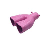 Car Exhaust Tail Pipe Car Heart-shaped Double Row Single Row Color Tail Throat Thickened Stainless Steel Love Bake Blue Exhaust Pipe
