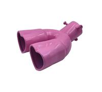 Car Exhaust Tail Pipe Car Heart-shaped Double Row Single Row Color Tail Throat Thickened Stainless Steel Love Bake Blue Exhaust Pipe