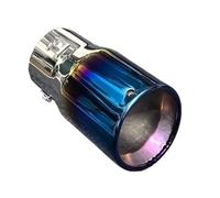 Car Exhaust Tail Pipe Car Tailpipe Suitable For Dodge Adjustable In Multiple Directions Stainless Steel Tailpip Exhaust Tip Pipe Modification(Blue)