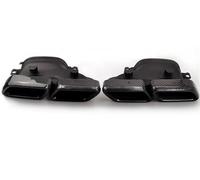 Car Exhaust Tail Pipe Exhaust Muffler Tip For Mercedes For Benz W205 C180 C200 C260L C63 For AMG Tailpipe Rear Air Vent Tail Pipe Outlet(Gloss)