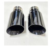 Car Exhaust Tail Pipe Exhaust Nozzle Stainless Steel Black Large Diameter 101mm 114mm Open Car Muffler Tail Rear Throat(70mm-114mm)