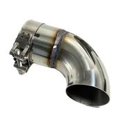 Car Exhaust Tail Pipe Exhaust Pipe Suppressor 304 Stainless Steel Outlet Elbow Connection(66MM(Fit 63MM Pipe))