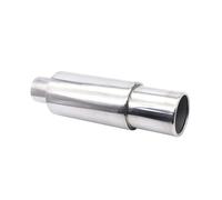 Car Exhaust Tail Pipe Exhaust Tip Car Escape Systems 63MM Auto Racing Sport Muffler Turbo Sound Boost Tips Modification Accessories 2.5Inch(XH-EP088-SL)