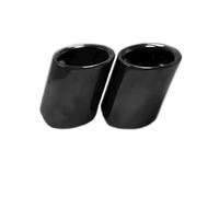 Car Exhaust Tail Pipe For BMW For E90 For E92 325 2006 2007 2008 2009 2010 2Pcs Titanium Black Tail Tip End Pipe Exhaust Rear Muffler Car Accessories(Black)