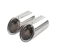Car Exhaust Tail Pipe For Golf 1.4T 6/7 For TIGUAN For Passat X1 For Lavida Exhaust Muffler Tip End Pipe Tail Throat Auto Accessories(Silver 2PC)