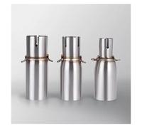 Car Exhaust Tail Pipe H Motorcycle Exhaust Pipe Modification Middle Section 28-32-38-45mm Adapter 51mm Non-destructive Install(ID38mm)