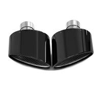Car Exhaust Tail Pipe Oval Exhaust Tip For A4 A5 A6 A7 Up To For RS4 RS5 RS6 RS7 Look Tailpipe Nozzle Exhaust System Muffler Tip Car Exhaust Pipe
