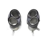 Car Exhaust Tail Pipe Replacement for A3 A4 A5 A6 A7 RS3 RS4 RS5 RS6 RS7 Muffler Tip Tailpipe Nozzle 2 /Lot Carbon Fiber Exhaust Tip Exhaust Tail Piece Tip(With logo)(Without logo)