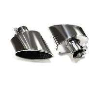 Car Exhaust Tail Pipe Replacement for A3 A4 A5 A6 A7 Up To RS3 RS4 RS5 RS6 RS7 Tailpipe Nozzle Exhaust System Muffler Tip Exhaust Tail Piece Tip(Silver B)(Silver B)