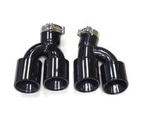 Car Exhaust Tail Pipe Replacement for BMW G30 G31 535i 528i 530i 2018+ M5 Muffler Tip Nozzle Tailpipe Exhaust System Tips Quad Car Exhaust Tip Exhaust Tail Piece Tip(C F C)(Black)