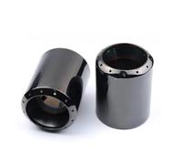 Car Exhaust Tail Pipe Tip 2Pcs/Set Car Exhaust Pipe Tail Throat For Jaguar For F-pace Accessories Muffler Silencer(Silver)