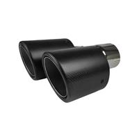 Car Exhaust Tail Pipe Tip Car Muffler Tip | Y Shape Double Exit Exhaust Pipe Mufflers Nozzle Decoration Universal Stainless Gloss(76.2mm-101mm-L)