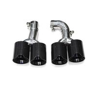 Car Exhaust Tail Pipe Tip For BMW X3 G01 X4 G02 2018-2022 | X3M X4M Look Upgrade (Fit 20i/30i Only, Not For M40i) Decorative Quad Exhaust Tips(Carbon Fiber A 30)