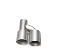Car Exhaust Tail Pipe Tip For Golf R MK7 For GTI | Dual Exhaust Tip Universal Exhaust System Muffler Tip H TYPE Nozzle(Right ID60MMOD101MM)