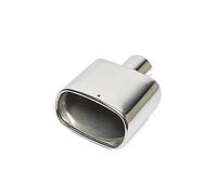 Car Exhaust Tail Pipe Universal Car Exhaust Muffler Tip Stainless Steel Square for Pipe for Chrome Trim Modified Tailpipe(54mm Inlet)