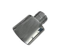 Car Exhaust Tail Pipe Universal Exhaust Tip Stainless Steel Tail Pipe Modified Automotive Muffler Nozzle Decoration Auto Engine Parts Oval Outlet(Other sizes)