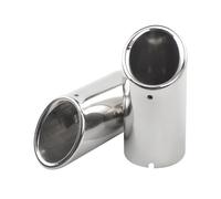 Car Exhaust Tail Throat For Tiguan For Scirocco 1.4T Exhaust Tips TailPipe Stainless Steel Exhaust Muffler Tip Nozzle(Slantedsilver)