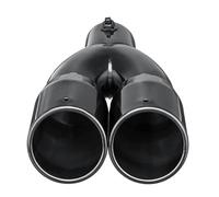 Car Exhaust Tailpipe 1 * 63mm 2.5'' Universal Car Inlet Dual Rear Muffler Exhaust Tip Tail Pipe Outlet Tail Throat Tail Pipe