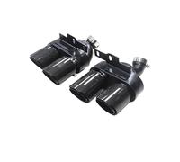 Car Exhaust Tailpipe 1 Pair Exhaust Tip For A6 For A7 For C8 For S6 For S7 2019-2021 Mufflers Four Out Pipe Tailpipe Nozzles