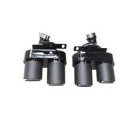 Car Exhaust Tailpipe 1 Pair Exhaust Tip For A6 For A7 For C8 For S6 For S7 2019-2021 Mufflers Four Out Pipe Tailpipe Nozzles