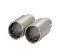 Car Exhaust Tailpipe 1 Pcs 304 Matte Stainless Steel Exhaust Tip Muffler Universal Systems Pipe Nozzle(In51-out114mm)
