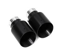 Car Exhaust Tailpipe 1 Piece For VW For Golf 7 MK7 For GTI For R Stainless Steel Single Exhaust Tip Muffler 63mm Universal Nozzle Tailpipe