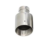 Car Exhaust Tailpipe 1 Piece For VW For GTI MK7 For Golf7 Matte Stainless Steel Car Exhaust Tip Pipe Universal Nozzle 60MM 63mm Muffler