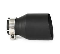 Car Exhaust Tailpipe 1PCS 304 Stainless Steel Universal Exhaust Pipe Black Muffler Car Accessorie Modification(51MM IN 76MM OUT)