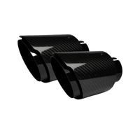Car exhaust tailpipe 1Pcs Universal Car Carbon Fibre Tail Throat Stainless Steel Muffler Exhaust for nozzle Tip(60mm-89mm)
