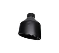 Car Exhaust Tailpipe 2.5" Inlet Car Muffler Modified Tail Pipe Stainless Steel Black Slant Oval Outlet For RS5 RS6 For A6 Matte Exhaust Tips 1PCS