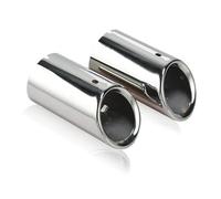 Car Exhaust Tailpipe 2 Piece For A4 B8 A4L Q5 2008-2012 Car Stainless Steel Chrome Exhaust Headers Tip Pipe Tail Rear Muffler