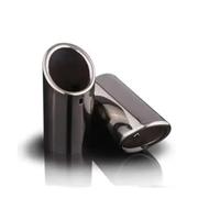 Car Exhaust Tailpipe 2 Piece For A4 B8 A4L Q5 2008-2012 Car Stainless Steel Chrome Exhaust Headers Tip Pipe Tail Rear Muffler