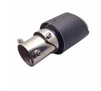 Car Exhaust Tailpipe 63cm 1pcs Real Carbon Fiber Car Exhaust Tip Muffler Pipe Stainless Steel Auto Tail(63mm Gloss)